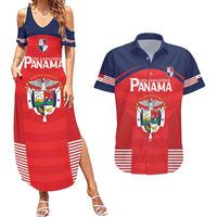 Custom Panama Football Couples Matching Summer Maxi Dress and Hawaiian Shirt Go Los Canaleros Go