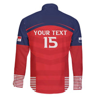 Custom Panama Football Family Matching Long Sleeve Bodycon Dress and Hawaiian Shirt Go Los Canaleros Go