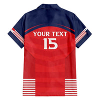 Custom Panama Football Family Matching Off Shoulder Short Dress and Hawaiian Shirt Go Los Canaleros Go