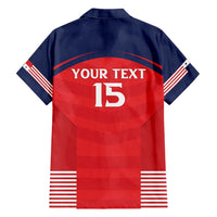 Custom Panama Football Family Matching Short Sleeve Bodycon Dress and Hawaiian Shirt Go Los Canaleros Go