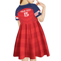 Custom Panama Football Kid Short Sleeve Dress Go Los Canaleros Go