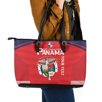Custom Panama Football Leather Tote Bag Go Los Canaleros Go