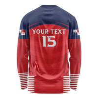 Custom Panama Football Long Sleeve Shirt Go Los Canaleros Go
