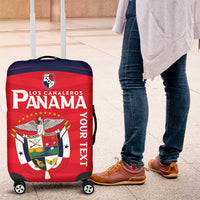 Custom Panama Football Luggage Cover Go Los Canaleros Go