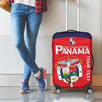 Custom Panama Football Luggage Cover Go Los Canaleros Go