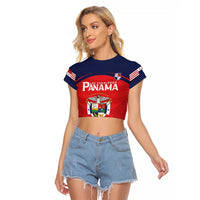 Custom Panama Football Raglan Cropped T Shirt Go Los Canaleros Go
