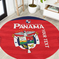 Custom Panama Football Round Carpet Go Los Canaleros Go
