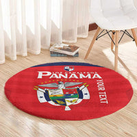 Custom Panama Football Round Carpet Go Los Canaleros Go
