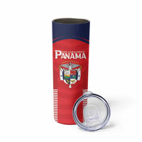 Custom Panama Football Skinny Tumbler Go Los Canaleros Go