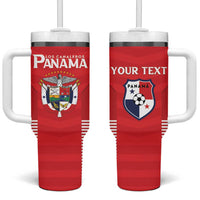 Custom Panama Football Tumbler With Handle Go Los Canaleros Go