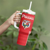 Custom Panama Football Tumbler With Handle Go Los Canaleros Go