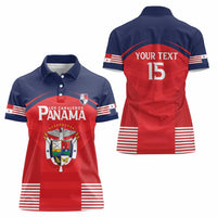 Custom Panama Football Women Polo Shirt Go Los Canaleros Go