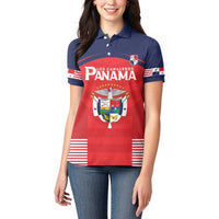 Custom Panama Football Women Polo Shirt Go Los Canaleros Go