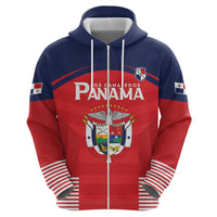 Custom Panama Football Zip Hoodie Go Los Canaleros Go