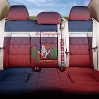 Custom Dominican Republic Football Back Car Seat Cover Come On Los Quisqueyanos