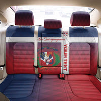 Custom Dominican Republic Football Back Car Seat Cover Come On Los Quisqueyanos