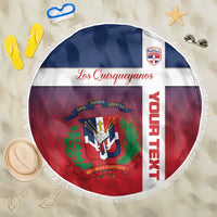 Custom Dominican Republic Football Beach Blanket Come On Los Quisqueyanos