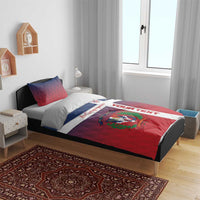 Custom Dominican Republic Football Bedding Set Come On Los Quisqueyanos
