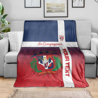 Custom Dominican Republic Football Blanket Come On Los Quisqueyanos