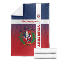 Custom Dominican Republic Football Blanket Come On Los Quisqueyanos