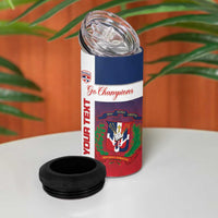 Custom Dominican Republic Football 4 in 1 Can Cooler Tumbler Come On Los Quisqueyanos