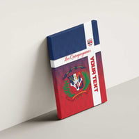 Custom Dominican Republic Football Canvas Wall Art Come On Los Quisqueyanos