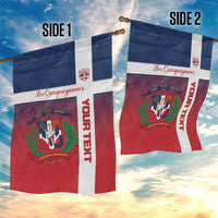 Custom Dominican Republic Football Garden Flag Come On Los Quisqueyanos