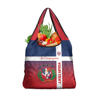 Custom Dominican Republic Football Grocery Bag Come On Los Quisqueyanos