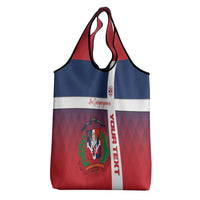 Custom Dominican Republic Football Grocery Bag Come On Los Quisqueyanos