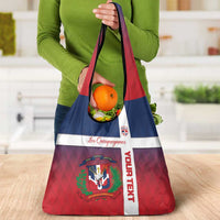 Custom Dominican Republic Football Grocery Bag Come On Los Quisqueyanos