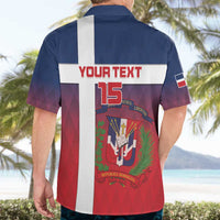Custom Dominican Republic Football Hawaiian Shirt Come On Los Quisqueyanos