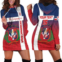 Custom Dominican Republic Football Hoodie Dress Come On Los Quisqueyanos