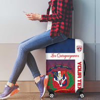 Custom Dominican Republic Football Luggage Cover Come On Los Quisqueyanos