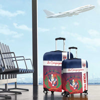 Custom Dominican Republic Football Luggage Cover Come On Los Quisqueyanos