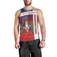 Custom Dominican Republic Football Men Tank Top Come On Los Quisqueyanos
