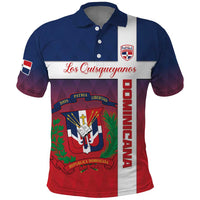 Custom Dominican Republic Football Polo Shirt Come On Los Quisqueyanos