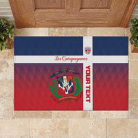 Custom Dominican Republic Football Rubber Doormat Come On Los Quisqueyanos