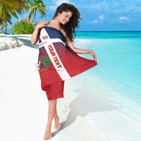 Custom Dominican Republic Football Sarong Come On Los Quisqueyanos