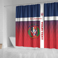 Custom Dominican Republic Football Shower Curtain Come On Los Quisqueyanos