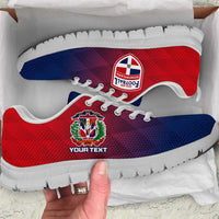 Personalised Dominican Republic Football Sneakers Come On Los Quisqueyanos