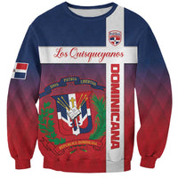 Custom Dominican Republic Football Sweatshirt Come On Los Quisqueyanos