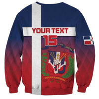 Custom Dominican Republic Football Sweatshirt Come On Los Quisqueyanos