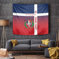 Custom Dominican Republic Football Tapestry Come On Los Quisqueyanos