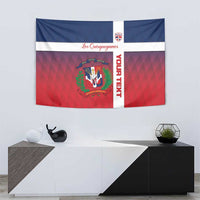 Custom Dominican Republic Football Tapestry Come On Los Quisqueyanos