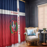 Custom Dominican Republic Football Window Curtain Come On Los Quisqueyanos