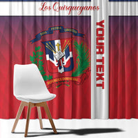 Custom Dominican Republic Football Window Curtain Come On Los Quisqueyanos