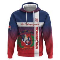 Custom Dominican Republic Football Zip Hoodie Come On Los Quisqueyanos