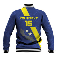 Custom Curacao Football Baseball Jacket Go La Familia Azul