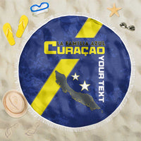 Custom Curacao Football Beach Blanket Go La Familia Azul
