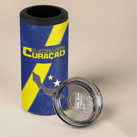 Custom Curacao Football 4 in 1 Can Cooler Tumbler Go La Familia Azul